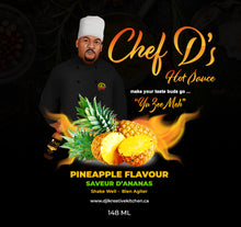 Load image into Gallery viewer, Chef D's Pineapple Flavour Hot Sauce